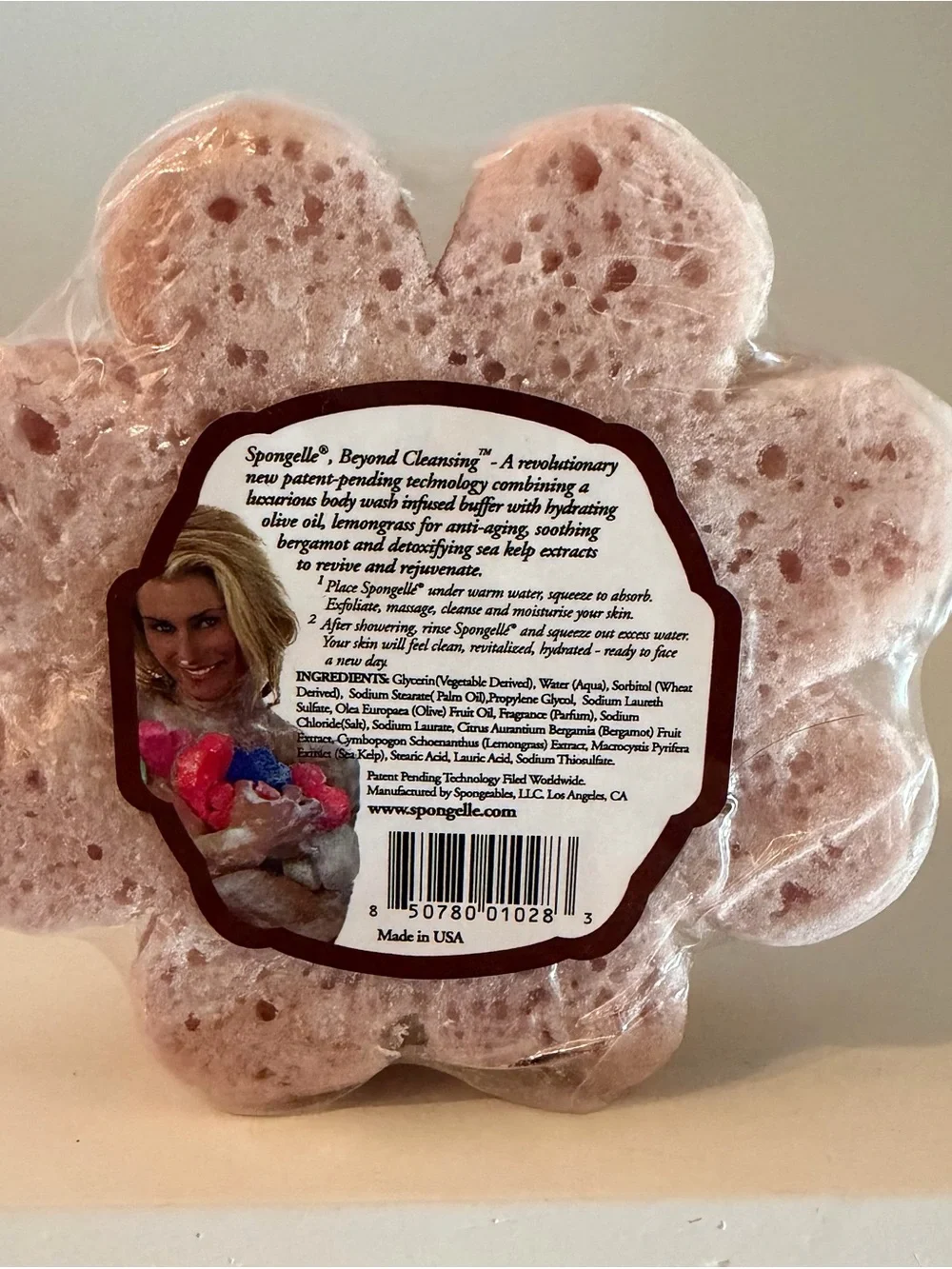 Spongellé French Lavender Bodywash Infused Buffer. MSRP: $18